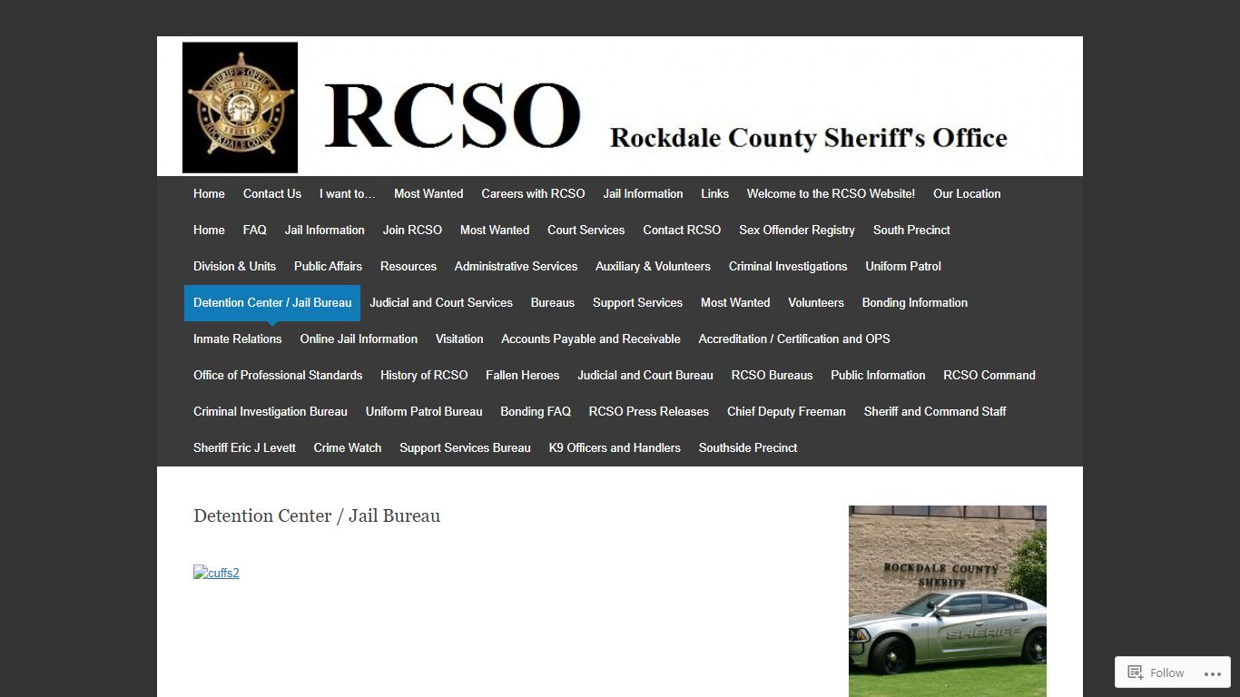 Detention Center / Jail Bureau | Rockdale County Sheriff's Office